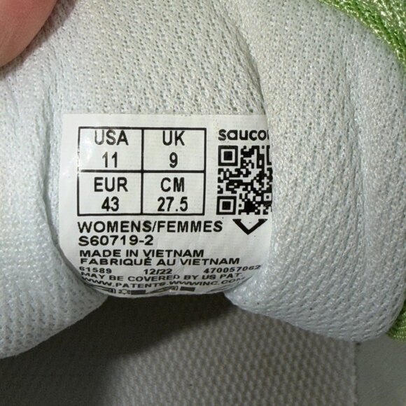 Saucony Shadow 5000 Running Shoes Trainers Women's Size 11 US 9 UK Green EUC - Picture 11 of 14